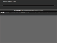 Tablet Screenshot of nordicleaves.com